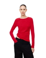 Camiseta manga larga dama Rojo