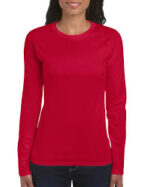 Camiseta manga larga dama Rojo - Imagen 2