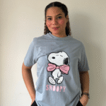 Camiseta Snoopy- Gris Plata