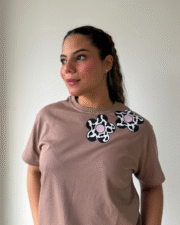Camiseta estampada Flower Pop-Mocca - Imagen 2
