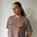 Camiseta estampada Sweet berry season– Mocca