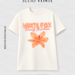 Camiseta lirio white fox
