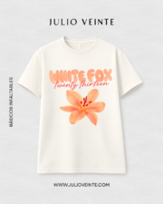 Camiseta lirio white fox
