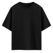 Camiseta Oversize Negra Básica - Imagen 3